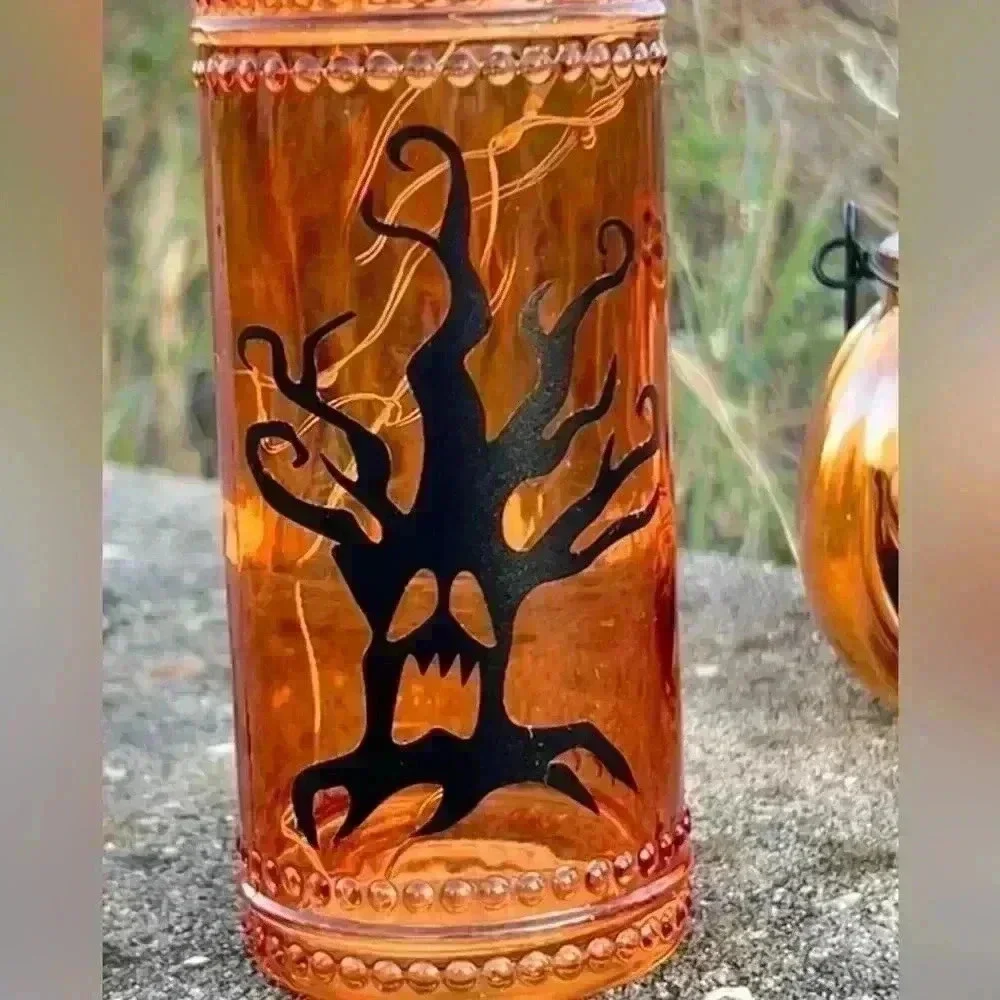 NEW Light Up - Halloween Spooky Tree Apothecary Spell Jar - Potion Bottle Art